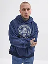 Худи "Балалайф"_М80/синий (белая печать)